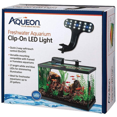 Aqueon Freshwater Aquarium Clip-On LED Light - Aquatic Connect