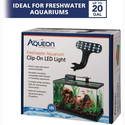 Aqueon Freshwater Aquarium Clip-On LED Light - Aquatic Connect