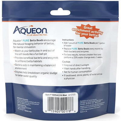 Aqueon Pure Betta Beads Blue - Aquatic Connect