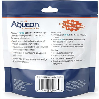 Aqueon Pure Betta Beads Purple - Aquatic Connect