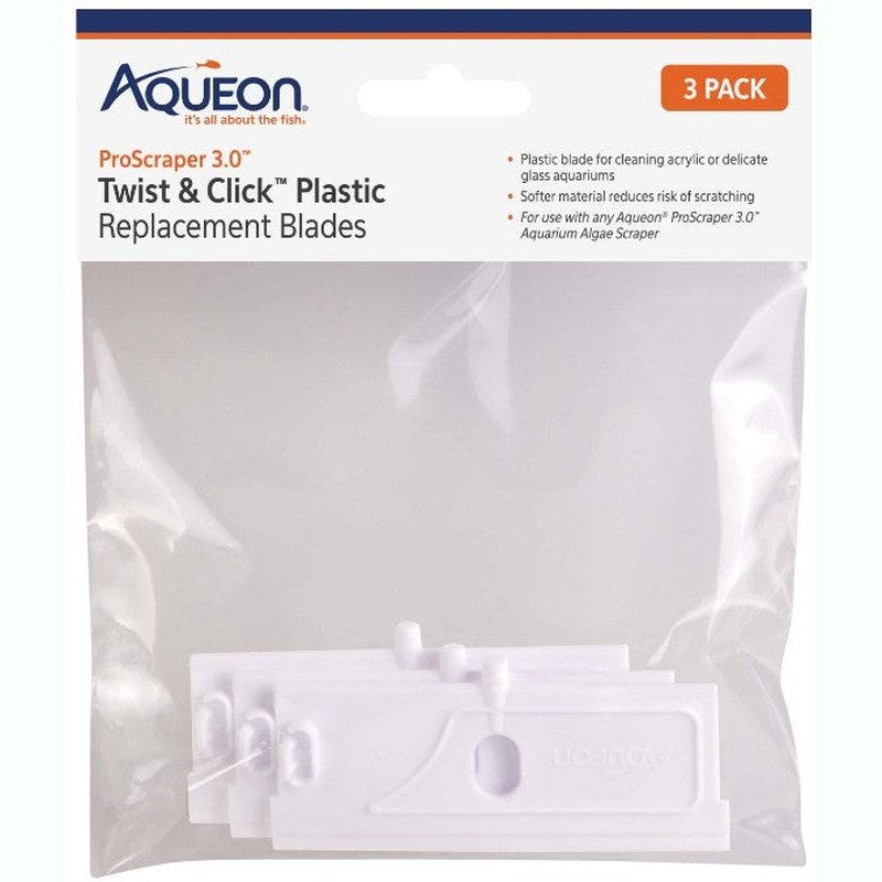Aqueon ProScraper 3.0 Twist and Click Plastic Replacement Blades - Aquatic Connect