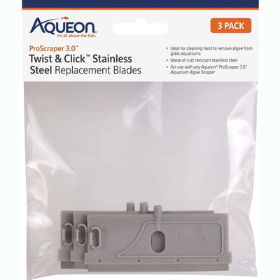 Aqueon ProScraper 3.0 Twist and Click Stainless Steel Replacement Blades - Aquatic Connect