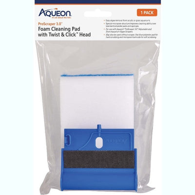 Aqueon ProScraper 3.0 Foam Cleaning Pad with Twist and Click Head - Aquatic Connect