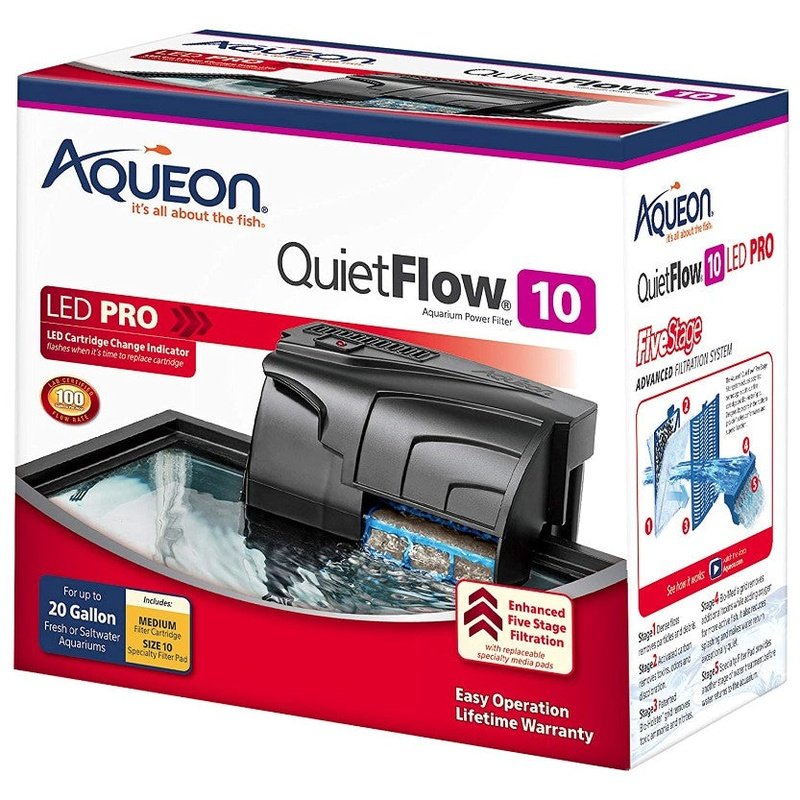 Aqueon QuietFlow LED Pro Aquarium Power Filter - Aquatic Connect