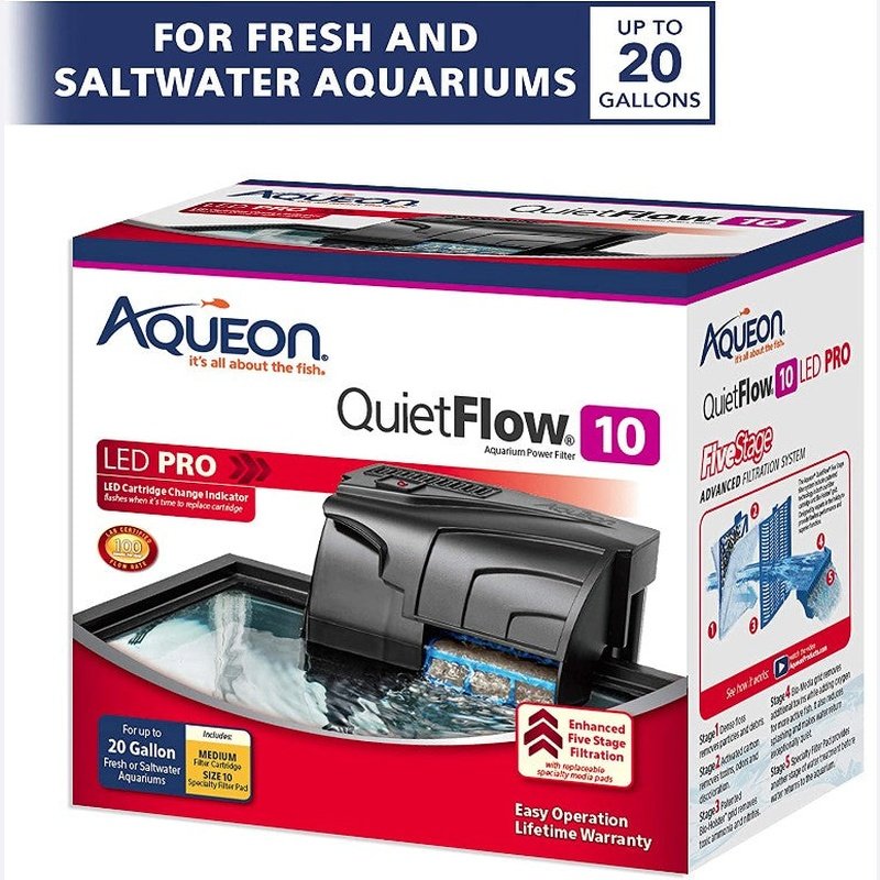 Aqueon QuietFlow LED Pro Aquarium Power Filter - Aquatic Connect