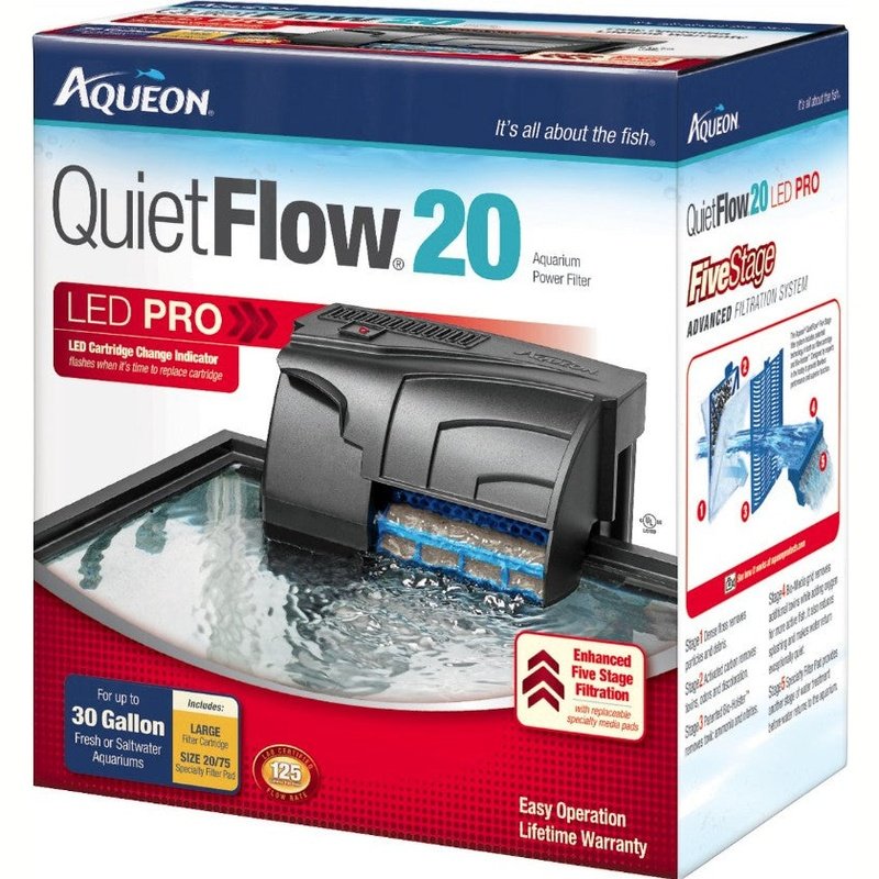 Aqueon QuietFlow LED Pro Aquarium Power Filter - Aquatic Connect