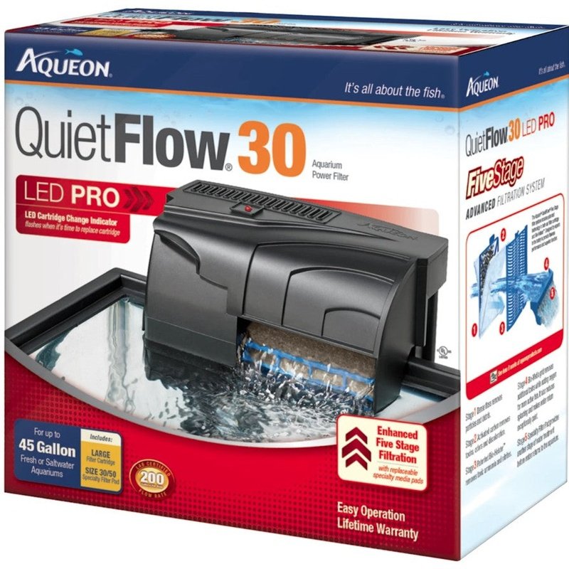 Aqueon QuietFlow LED Pro Aquarium Power Filter - Aquatic Connect