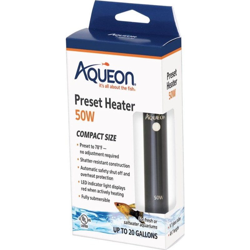 Aqueon Preset Heater Compact Size - Aquatic Connect