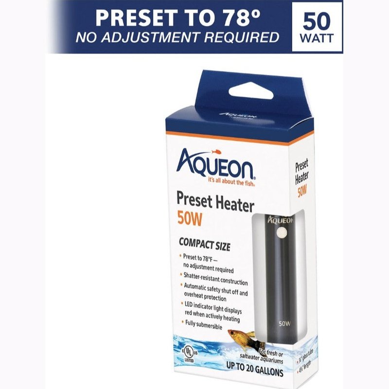 Aqueon Preset Heater Compact Size - Aquatic Connect