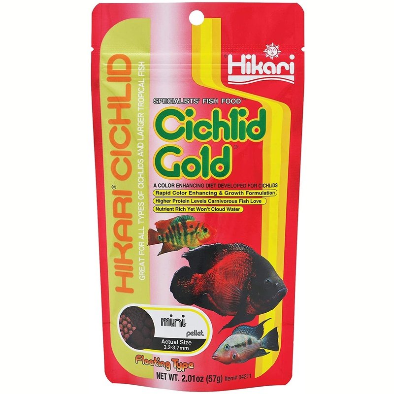 Hikari Cichlid Gold Floating Mini Pellet Food - Aquatic Connect