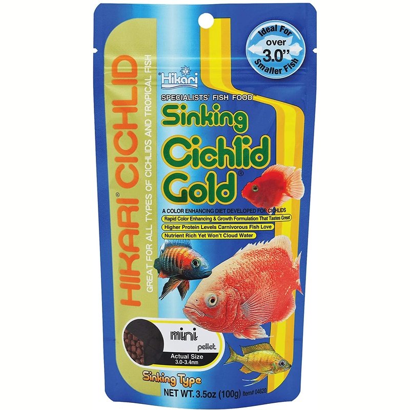 Hikari Sinking Cichlid Gold Mini Pellet Food - Aquatic Connect