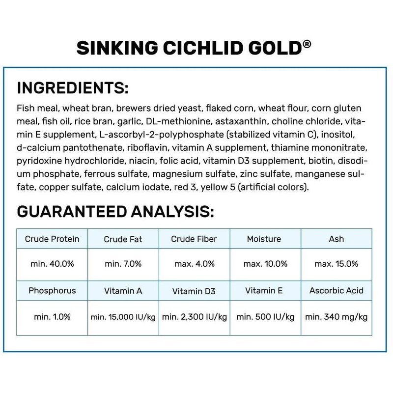 Hikari Sinking Cichlid Gold Mini Pellet Food - Aquatic Connect
