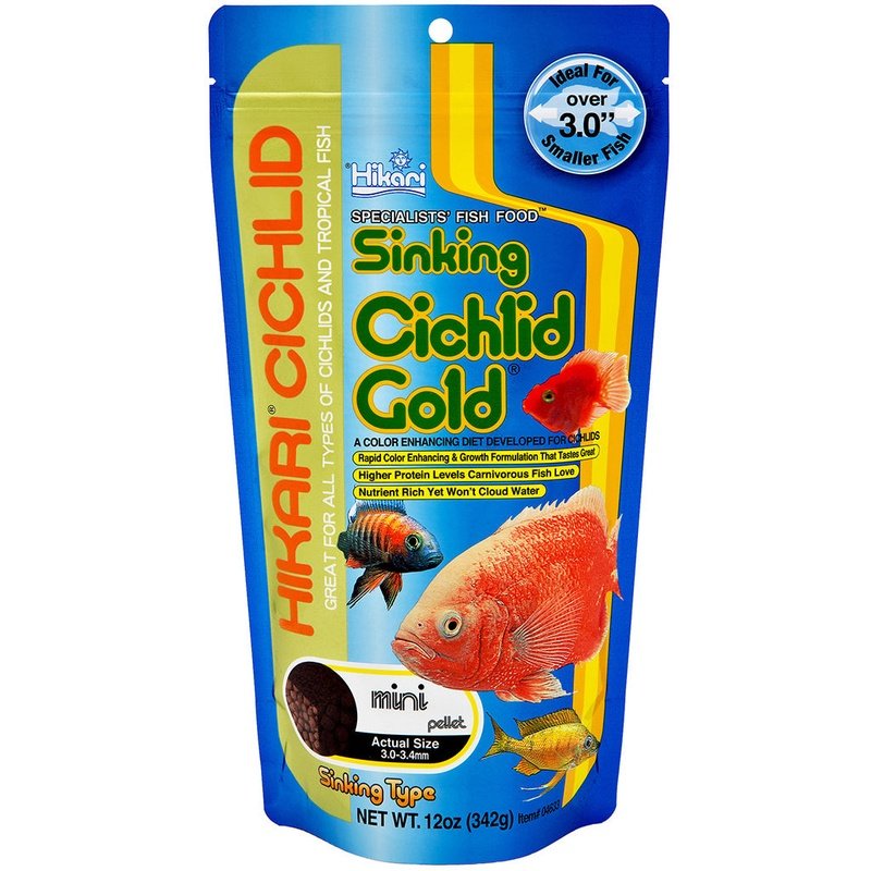 Hikari Sinking Cichlid Gold Mini Pellet Food - Aquatic Connect