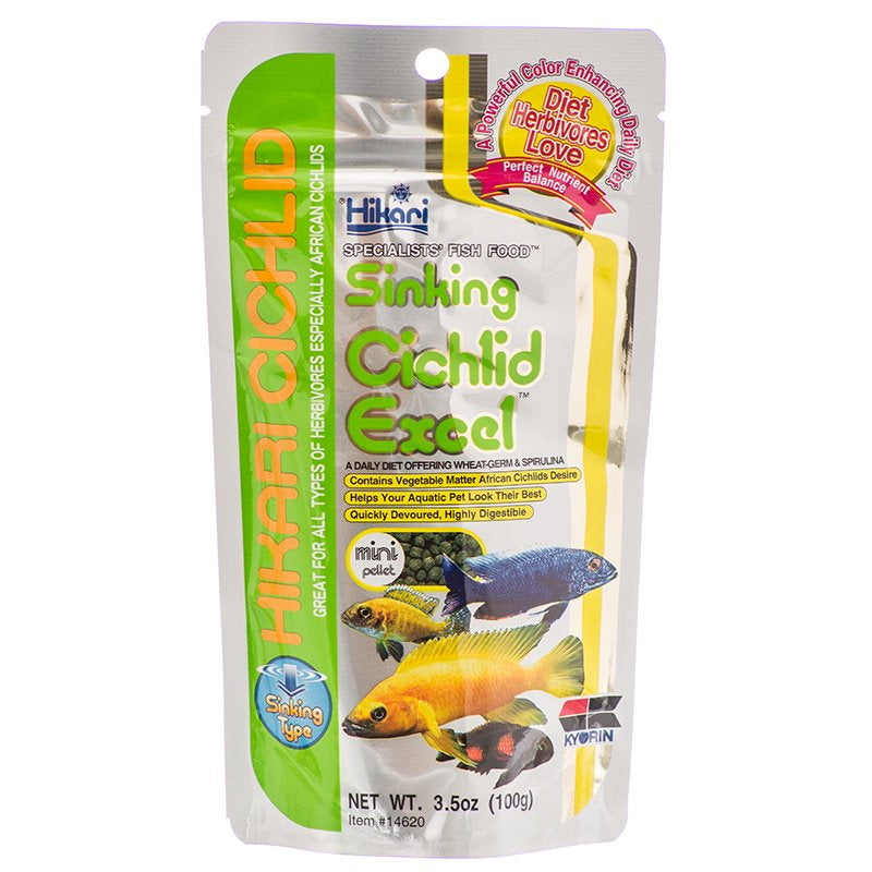 Hikari Sinking Cichlid Excel Mini Pellet Food - Aquatic Connect