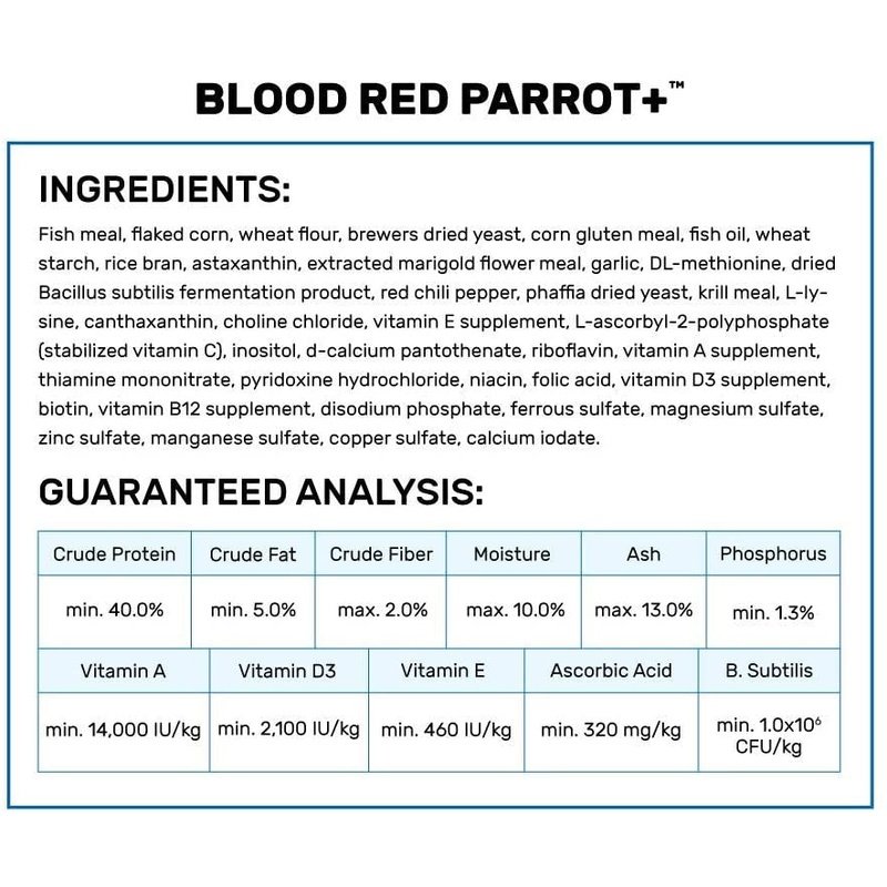 Hikari Blood Red Parrot+ Mini Pellet Food - Aquatic Connect