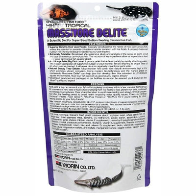 Hikari Massivore Delite Sinking Pellet Food - Aquatic Connect