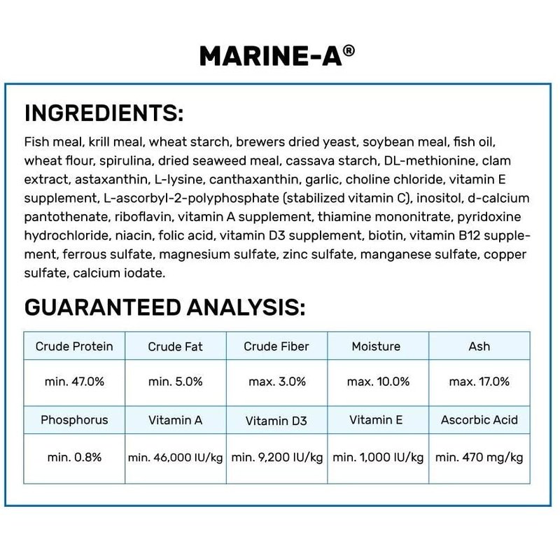 Hikari Marine A Fish Food - Aquatic Connect