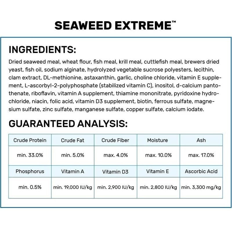 Hikari Seaweed Extreme Sinking Small Pellet Food - Aquatic Connect