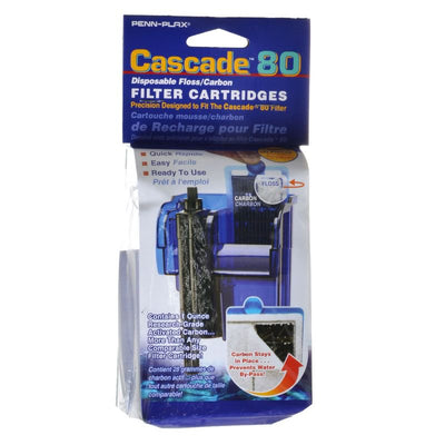 Cascade 80 Power Filter Disposable Floss / Carbon Filter Cartridges - Aquatic Connect