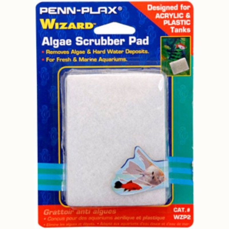 Penn Plax Wizard Algae Scrubber Pad for Acrylic or Plastic Aquariums - Aquatic Connect