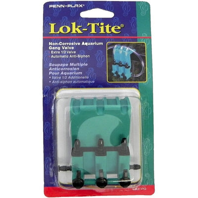 Penn Plax Lok-Tite Plastic Valve with Hanger 3 Gang Valve - Aquatic Connect