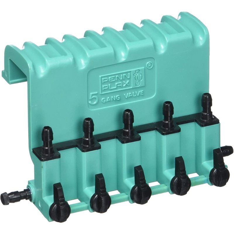 Penn Plax Lok-Tite Plastic Valve with Hanger 5 Gang Valve - Aquatic Connect