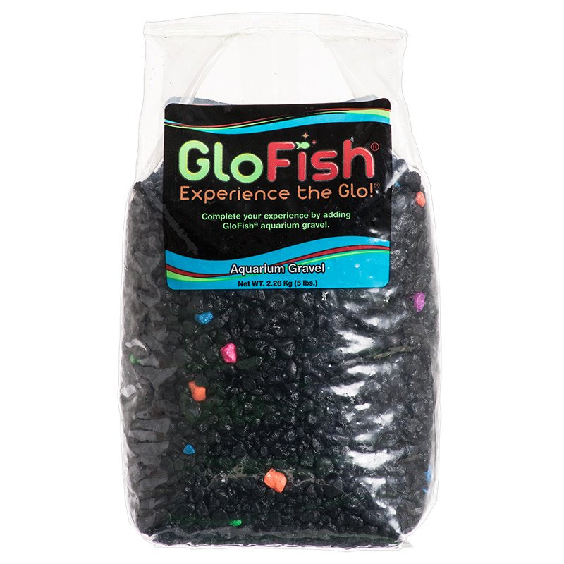 GloFish Aquarium Gravel Black with Fluorescent Highlights - Aquatic Connect