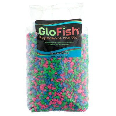 GloFish Aquarium Gravel Pink/Green/Blue Fluorescent - Aquatic Connect