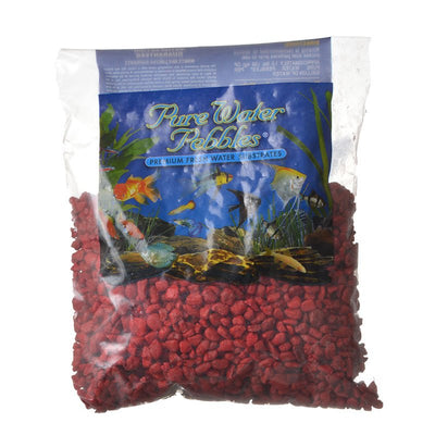 Pure Water Pebbles Aquarium Gravel Currant Red - Aquatic Connect