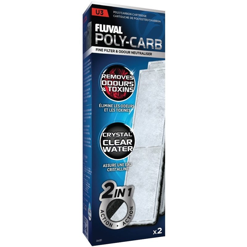 Fluval Underwater Filter Stage 2 Poly/Carbon Cartridges - Aquatic Connect