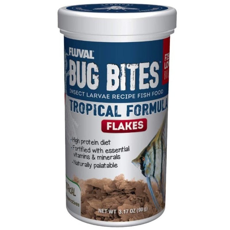 Fluval Bug Bites Insect Larvae Tropical Fish Flake - Aquatic Connect