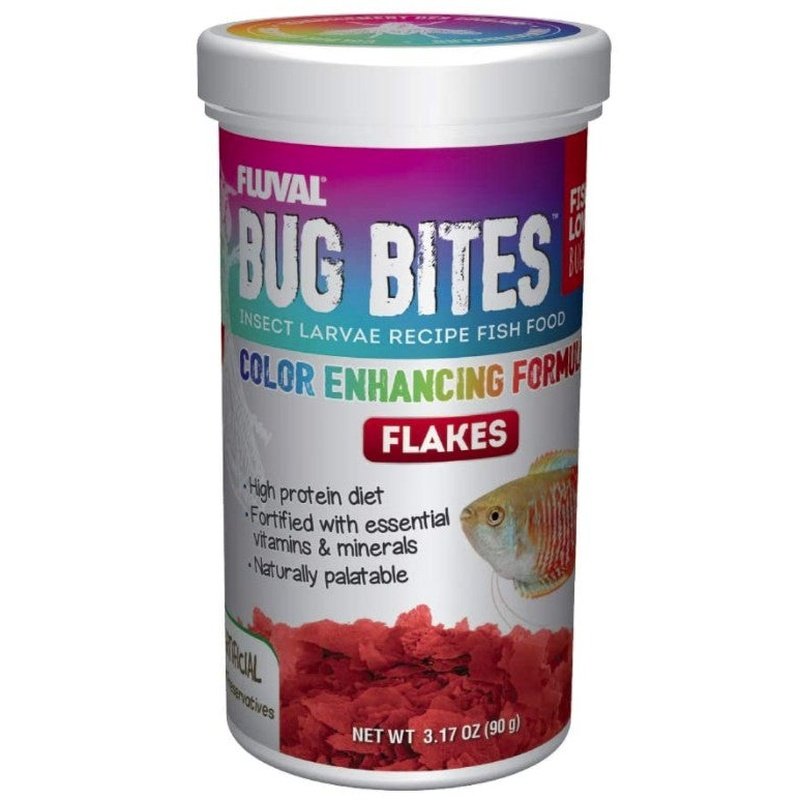 Fluval Bug Bites Insect Larvae Color Enhancing Fish Flake - Aquatic Connect